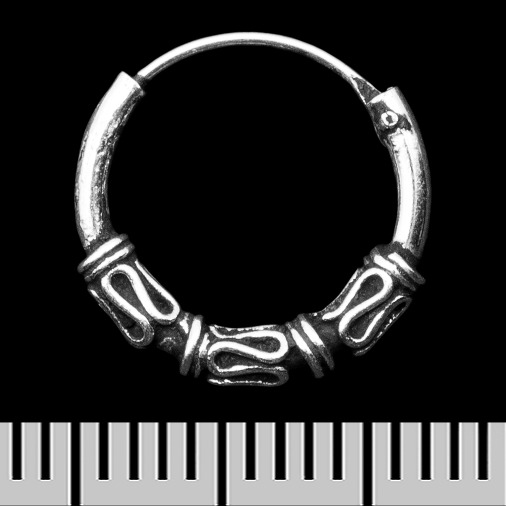 Сережка, кільце з візерунком (eas-180)