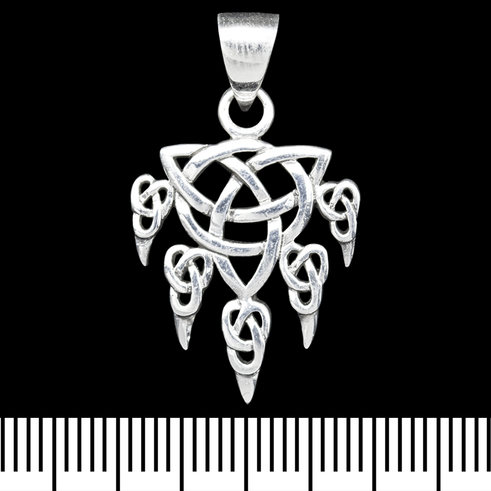 Кулон Трикветр у вигляді лапи вовка (срібло, 925 проба) (sp-221) Кулон Трикветр у вигляді лапи вовка (срібло, 925 проба) (sp-221)