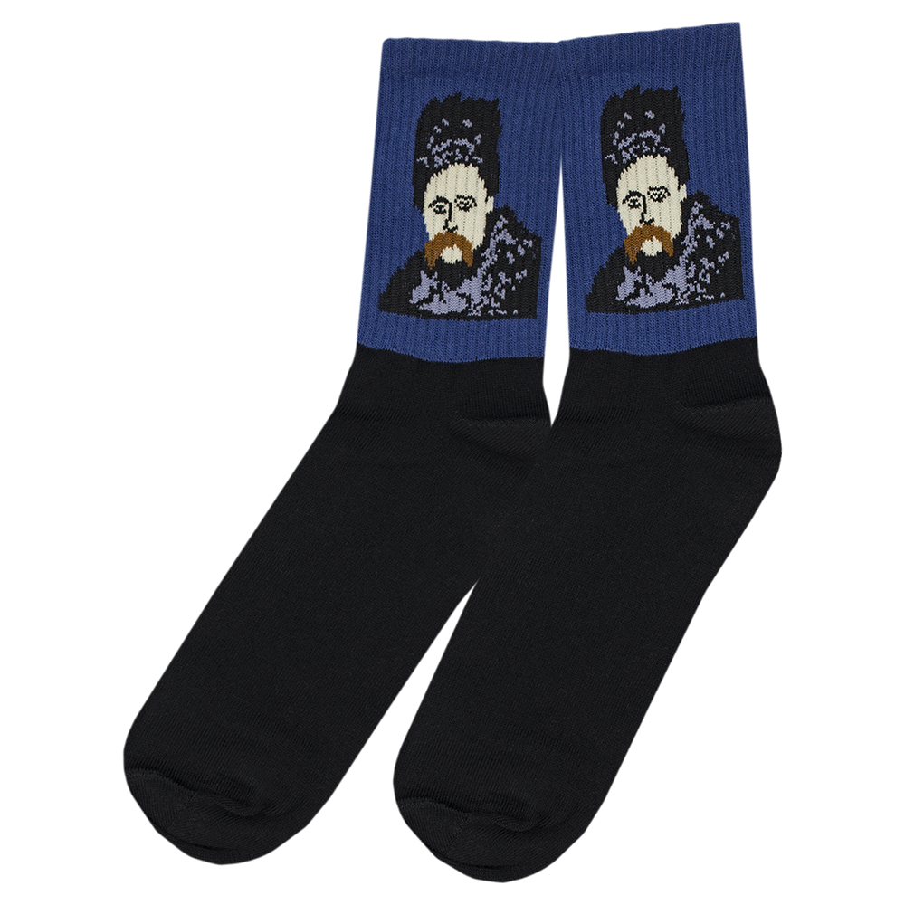 Шкарпетки Тарас Шевченко (світлина 1859 року) синьо-чорні) uas-018 Шкарпетки Тарас Шевченко (світлина 1859 року) синьо-чорні) uas-018