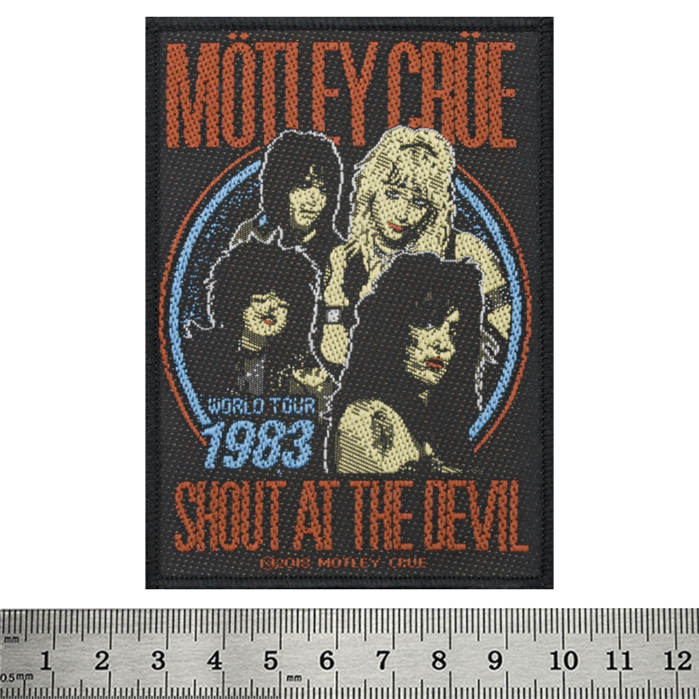 Нашивка ткана MOTLEY CRUE - SHOUT AT THE DEVIL (ofp-146)