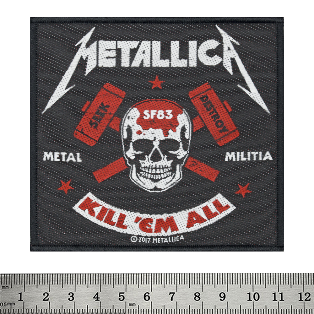 Нашивка ткана METALLICA - METAL MILITIA (ofp-163)
