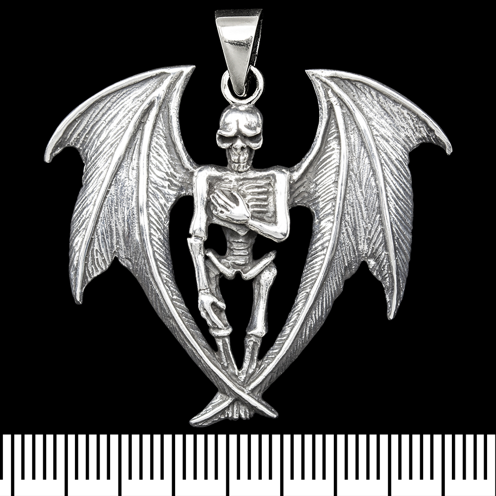 Кулон Скелет з крилами (срібло, 925 проба) (sp-220) Кулон Скелет з крилами (срібло, 925 проба) (sp-220)