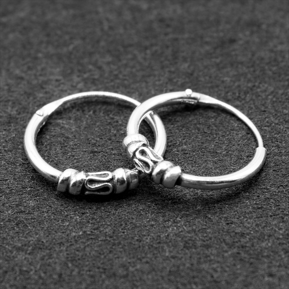 Сережка, кільце з візерунком (eas-100)