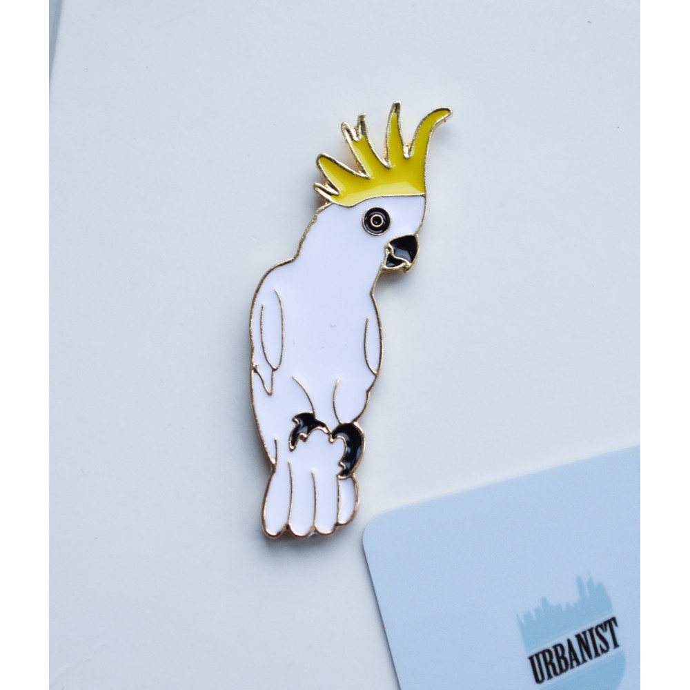 Металевий пін (upn-026) Какаду