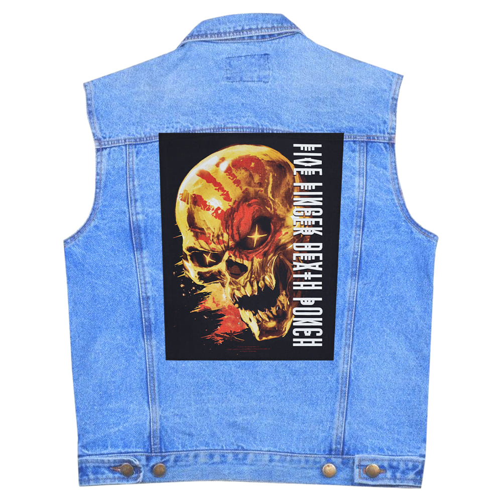 Нашивка наспинна катана Five Finger Death Punch (bloody skull) (olbp-015)