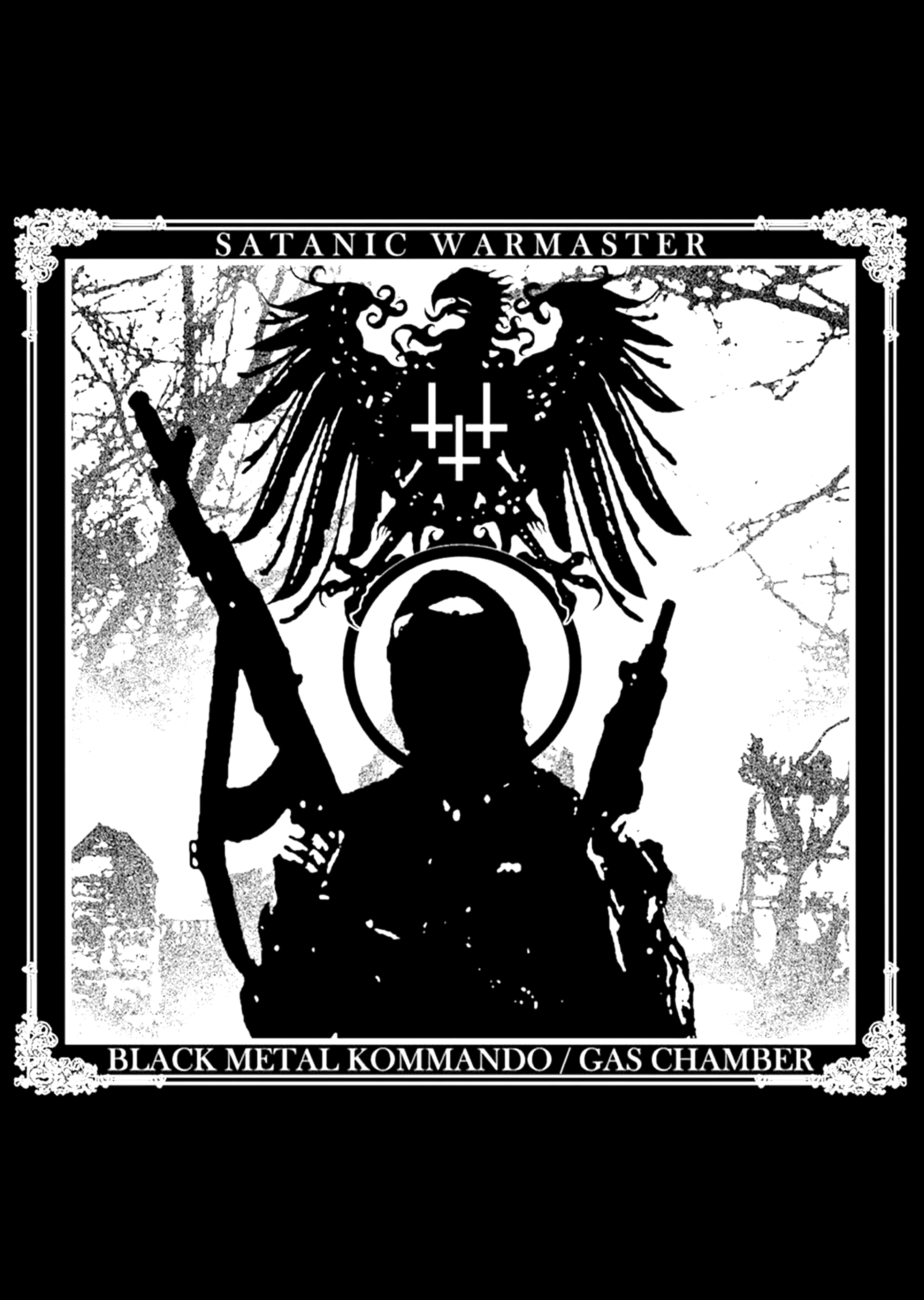 Плакат Satanic Warmaster (Black Metal Kommando, Gas Chamber)