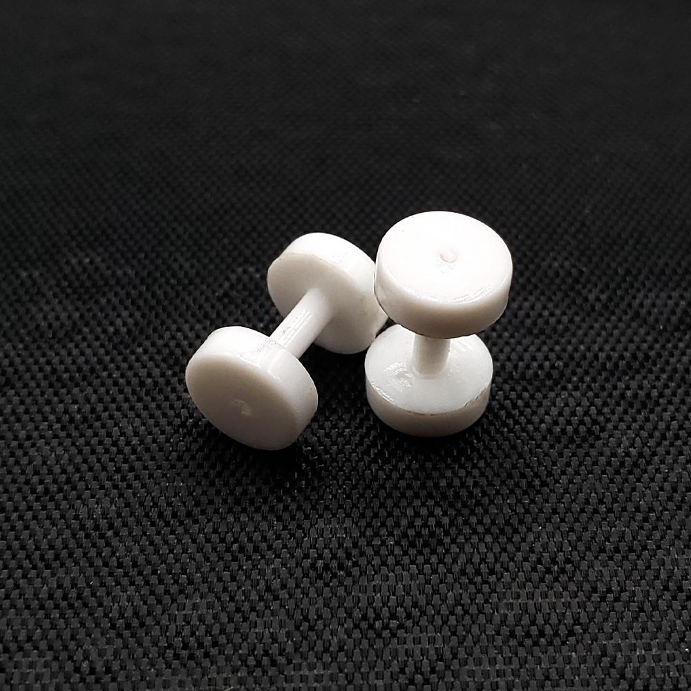 Набір № 03 тунель (акріл 2 мм, шайба 6 мм, 2 шт. колір білий) Набір № 03 тунель (акріл 2 мм, шайба 6 мм, 2 шт. колір білий)