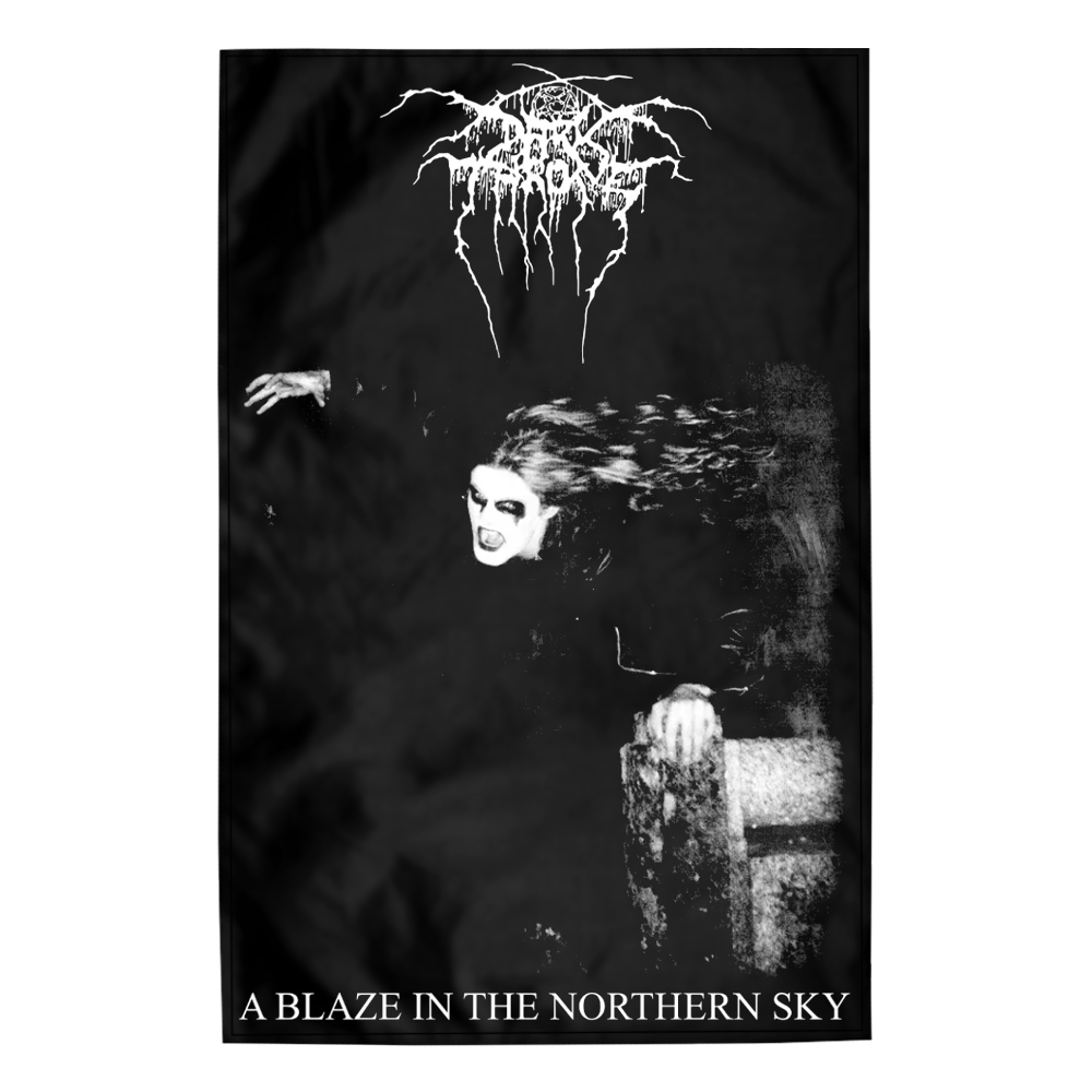 Прапор (текстильний постер) DARKTHRONE - A BLAZE IN THE NORTHERN SKY (fol-046)