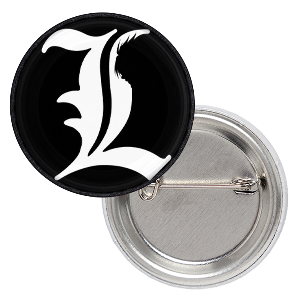 Значок Death Note (L-logo)