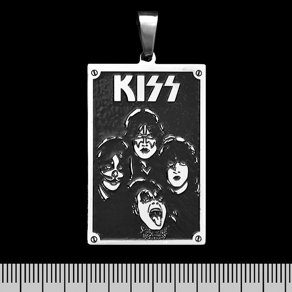 Кулон Kiss (band) (ptsb-050) прямоугольный