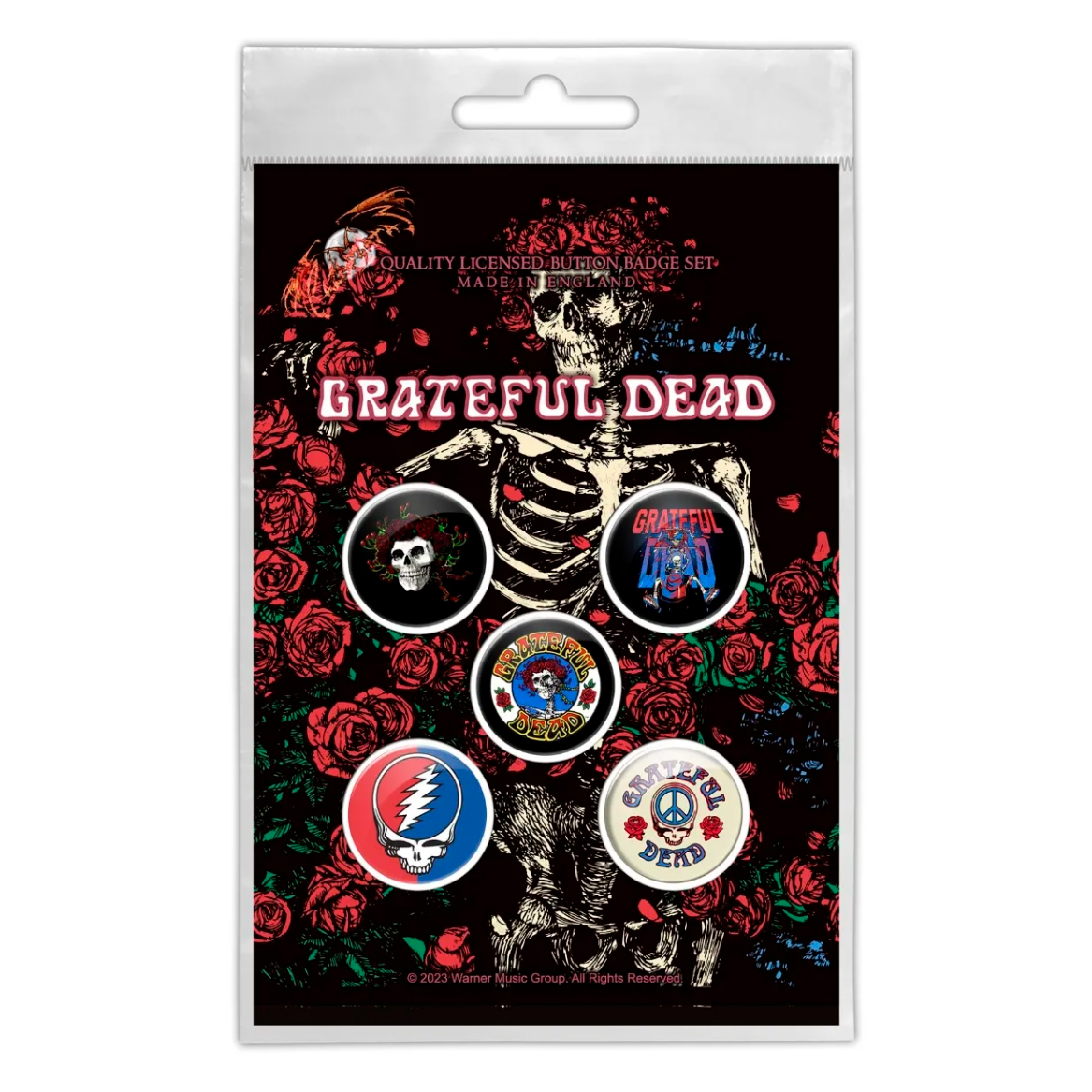 Подарунковий набір значків GRATEFUL DEAD - SKELETON & ROSE (iol-006) Подарунковий набір значків GRATEFUL DEAD - SKELETON & ROSE (iol-006)