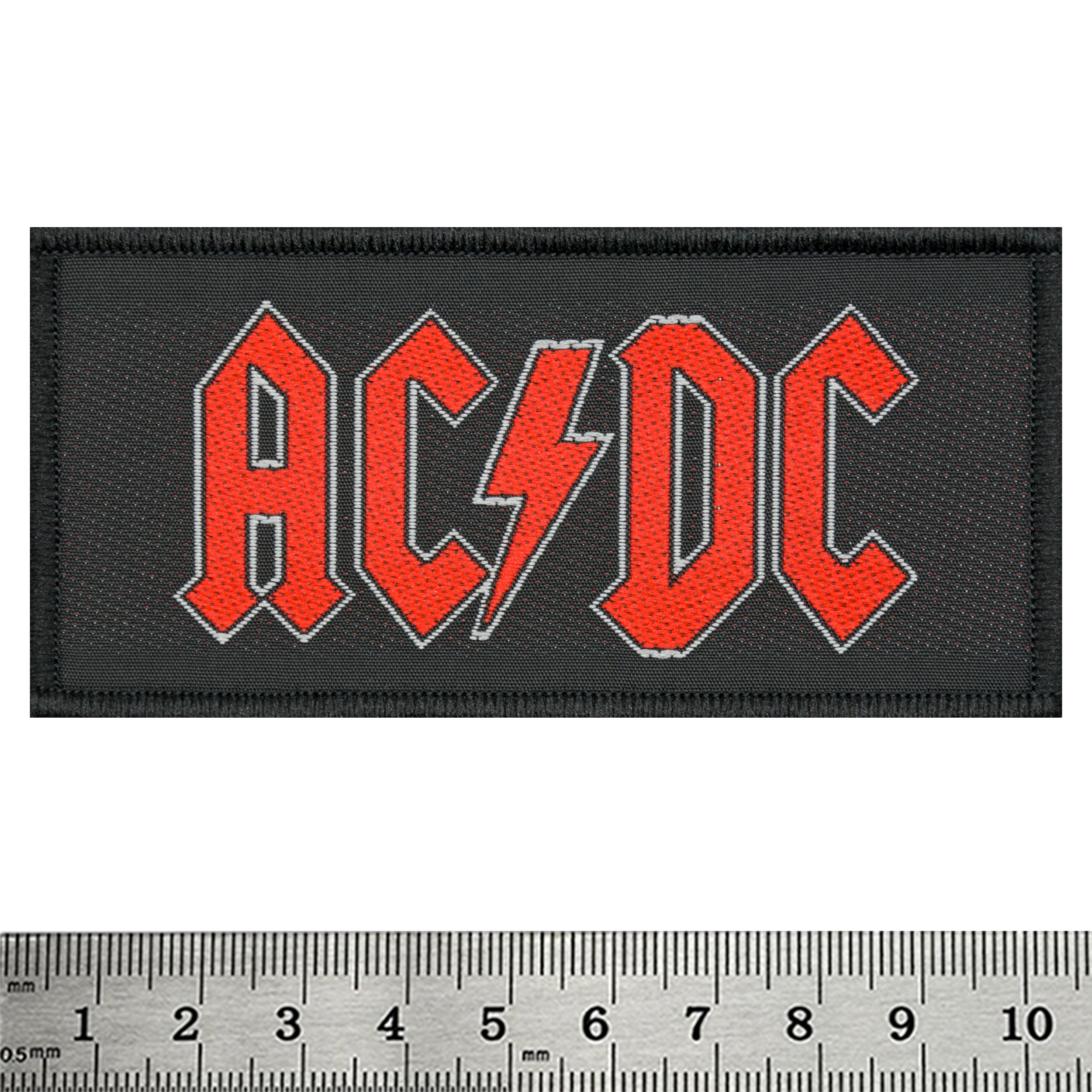 Нашивка ткана AC/DC - RED LOGO (ofp-378)