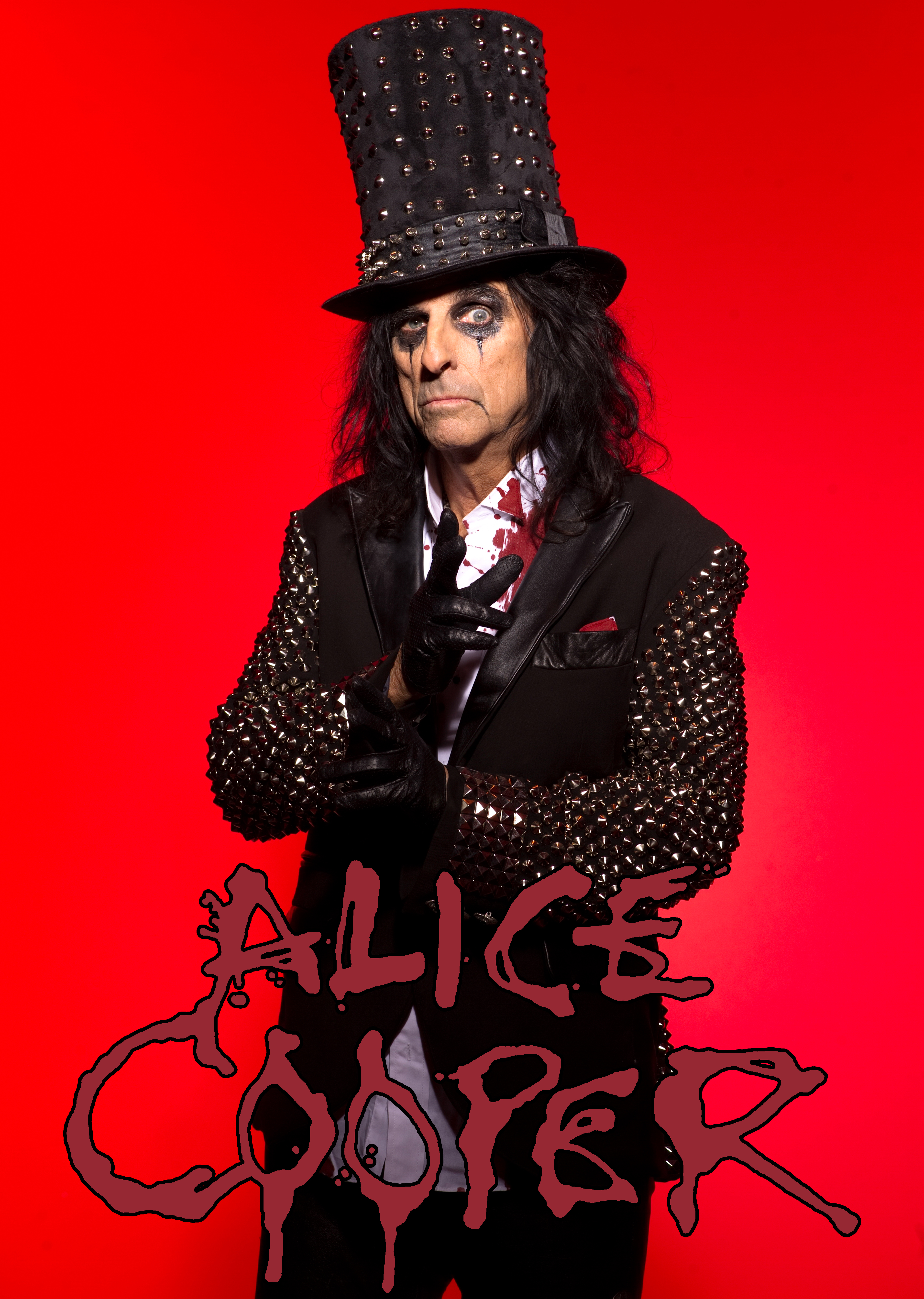 Плакат Alice Cooper (red)