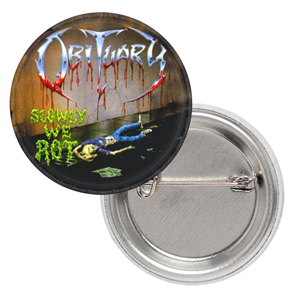 Значок Obituary (Slowly We Rot)