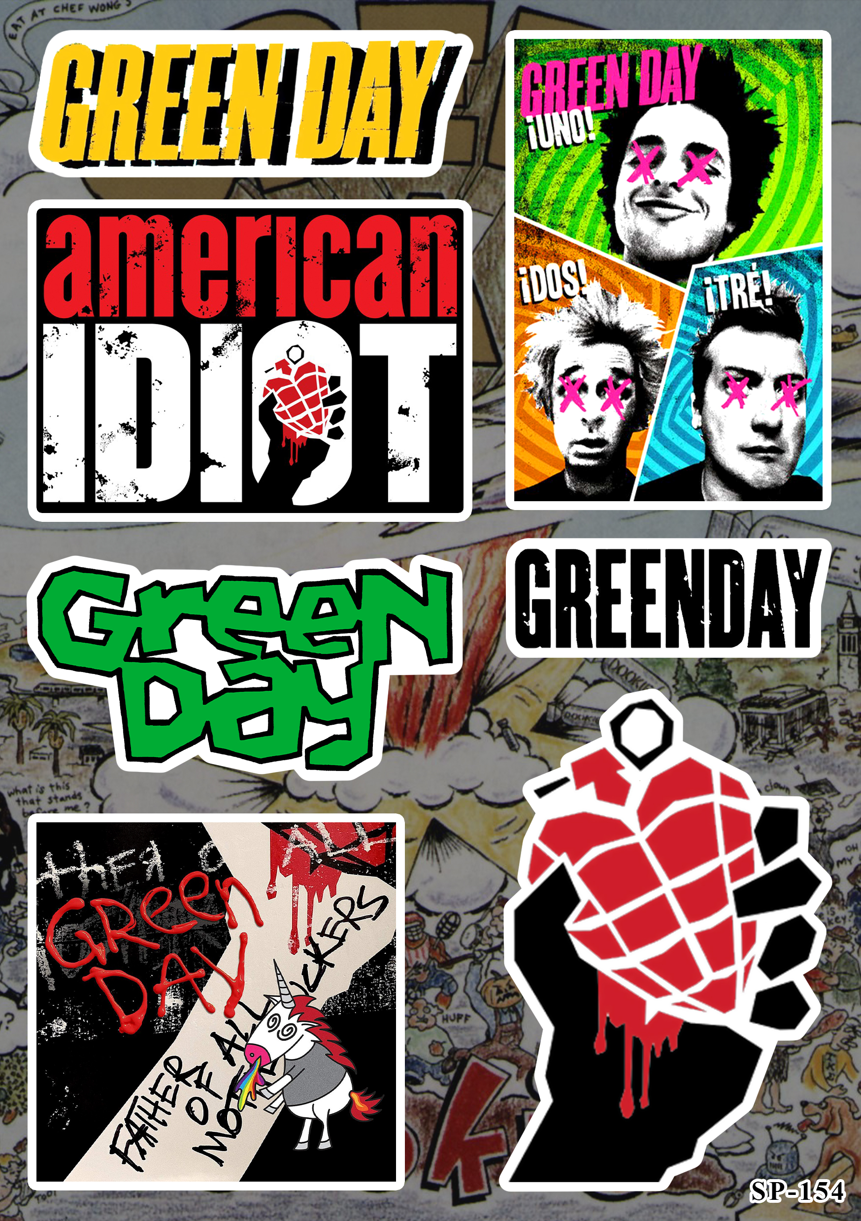 Стікерпак Green Day SP-154