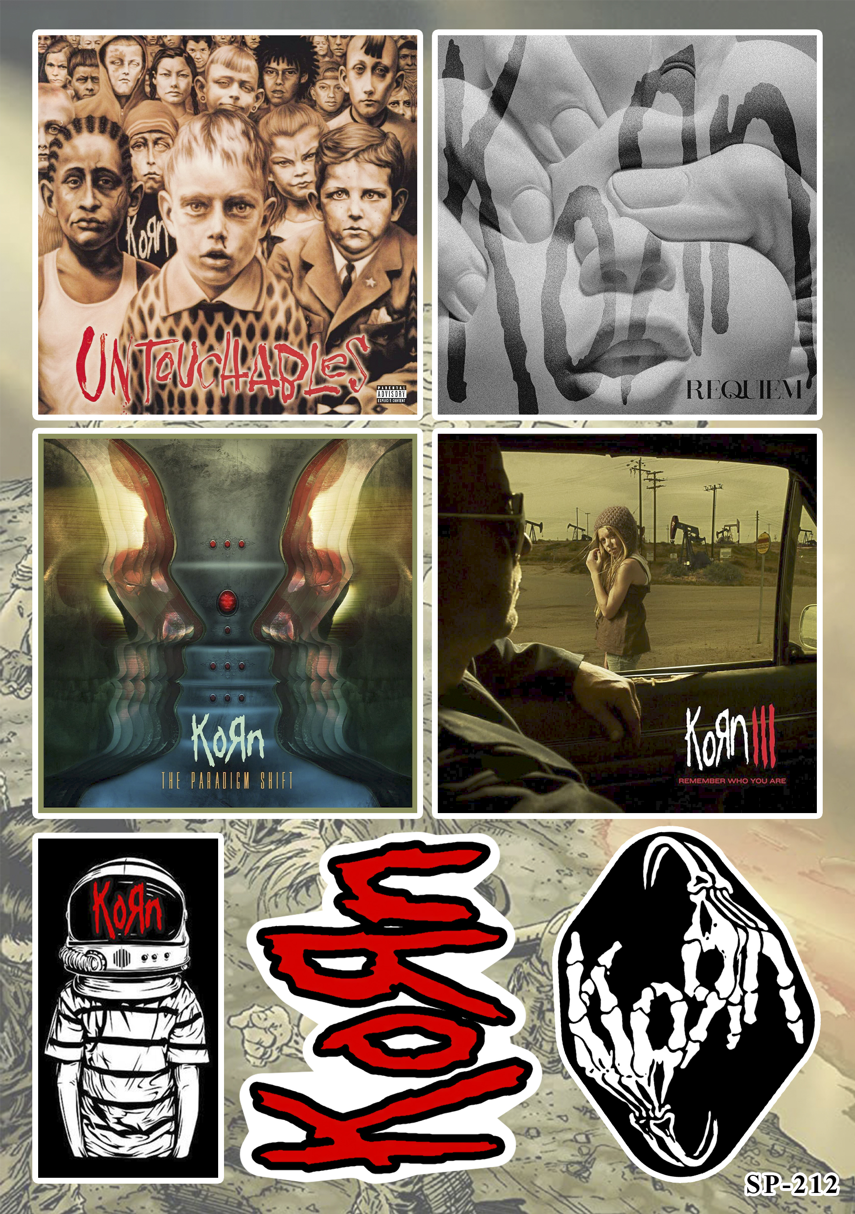 Стікерпак Korn SP-212