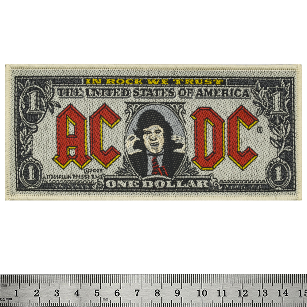Нашивка ткана AC/DC - BANK NOTE (ofp-346)