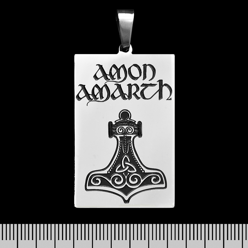 Кулон Amon Amarth (Thors Hammer) (ptsb-008) прямоугольный