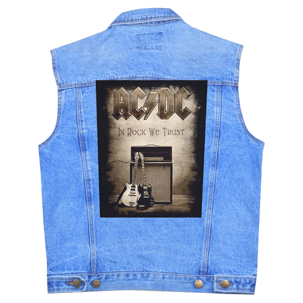 Нашивка наспинна катана AC/DC - IN ROCK WE TRUST (olbp-024)