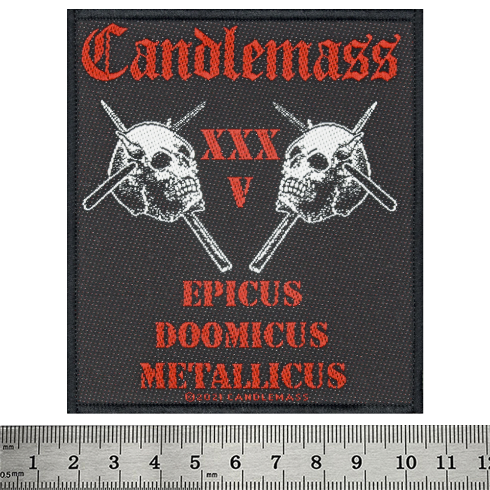 Нашивка ткана CANDLEMASS - EPICUS 35TH ANNIVERSARY (ofp-167) Нашивка ткана CANDLEMASS - EPICUS 35TH ANNIVERSARY (ofp-167)