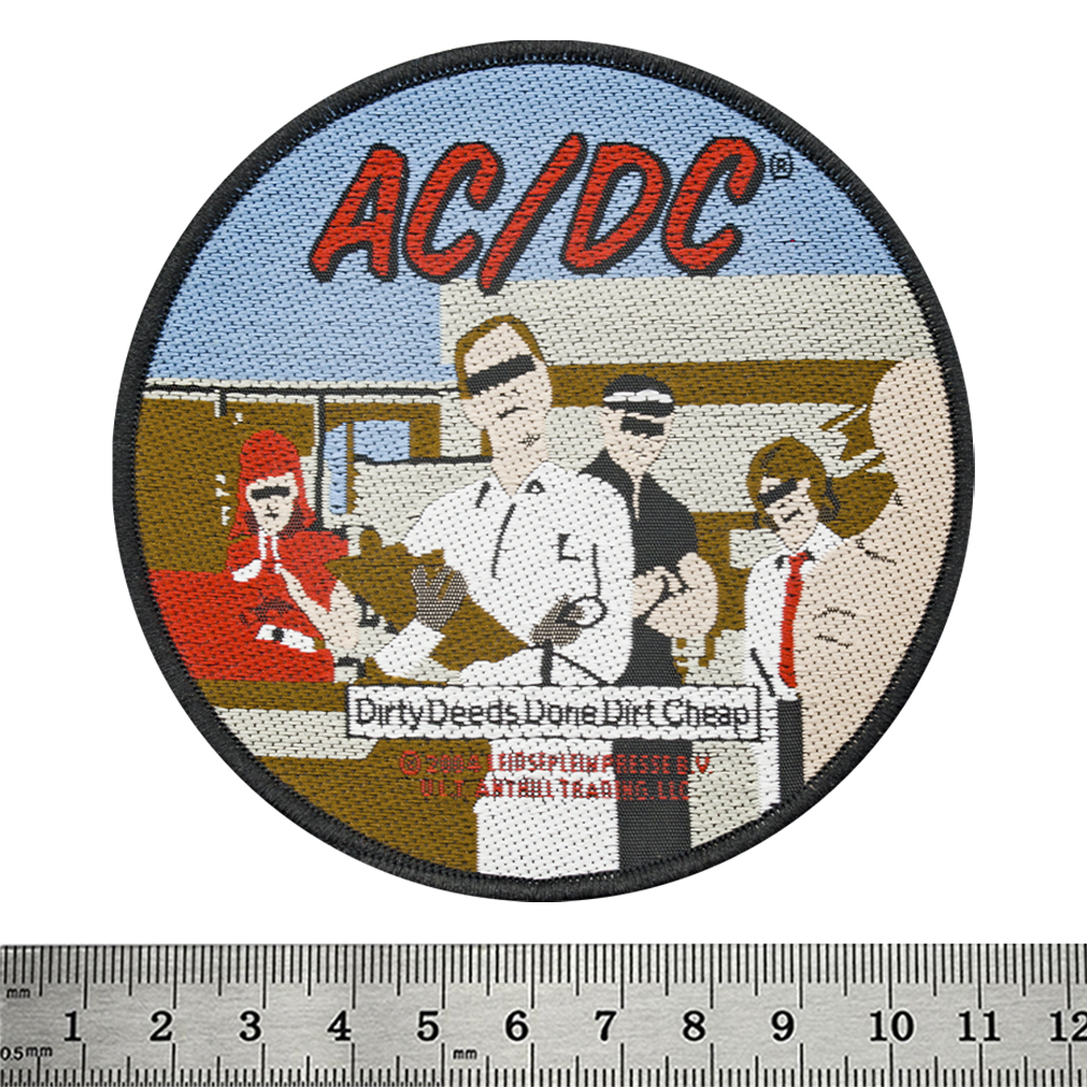 Нашивка ткана AC/DC - DIRTY DEEDS (ofp-113) Нашивка ткана AC/DC - DIRTY DEEDS (ofp-113)