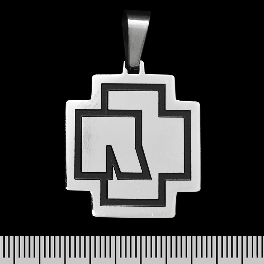 Кулон Rammstein (black logo) (ptsb-094) фигурный Кулон Rammstein (black logo) (ptsb-094) фигурный