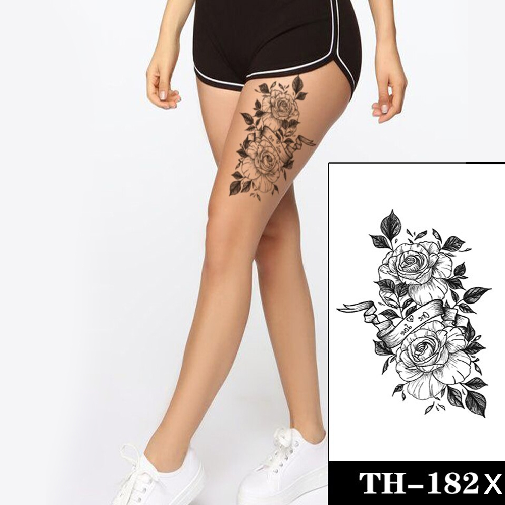 Временная тату One Love (roses) (TH-182X, 21x15 см)