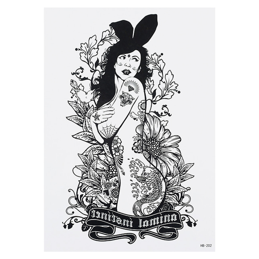 Тимчасова тату Animal Instinct (HB-202, 21x15 см)