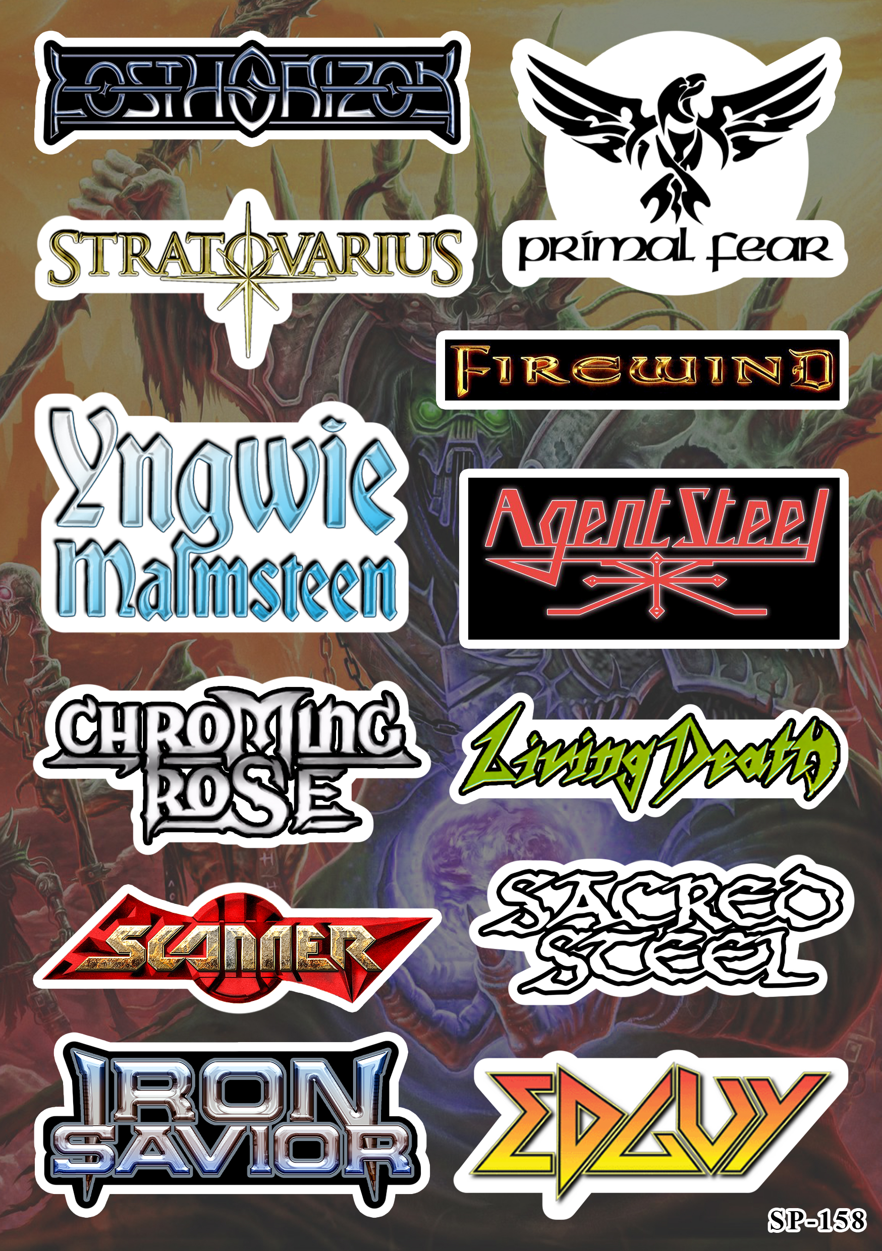 Стікерпак Power Metal SP-158 Стікерпак Power Metal SP-158