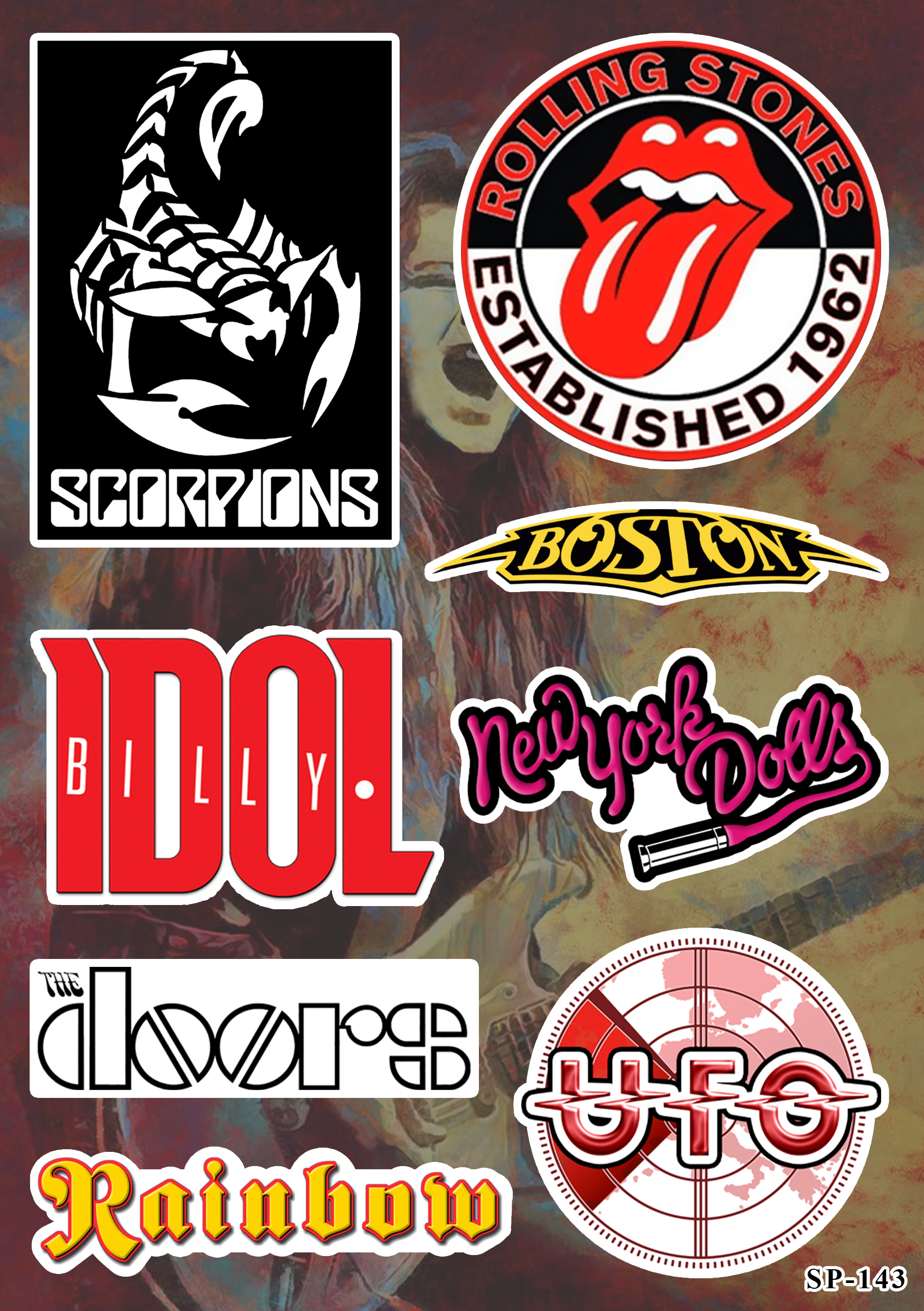 Стікерпак Rock Legends (2) SP-143 Стікерпак Rock Legends (2) SP-143