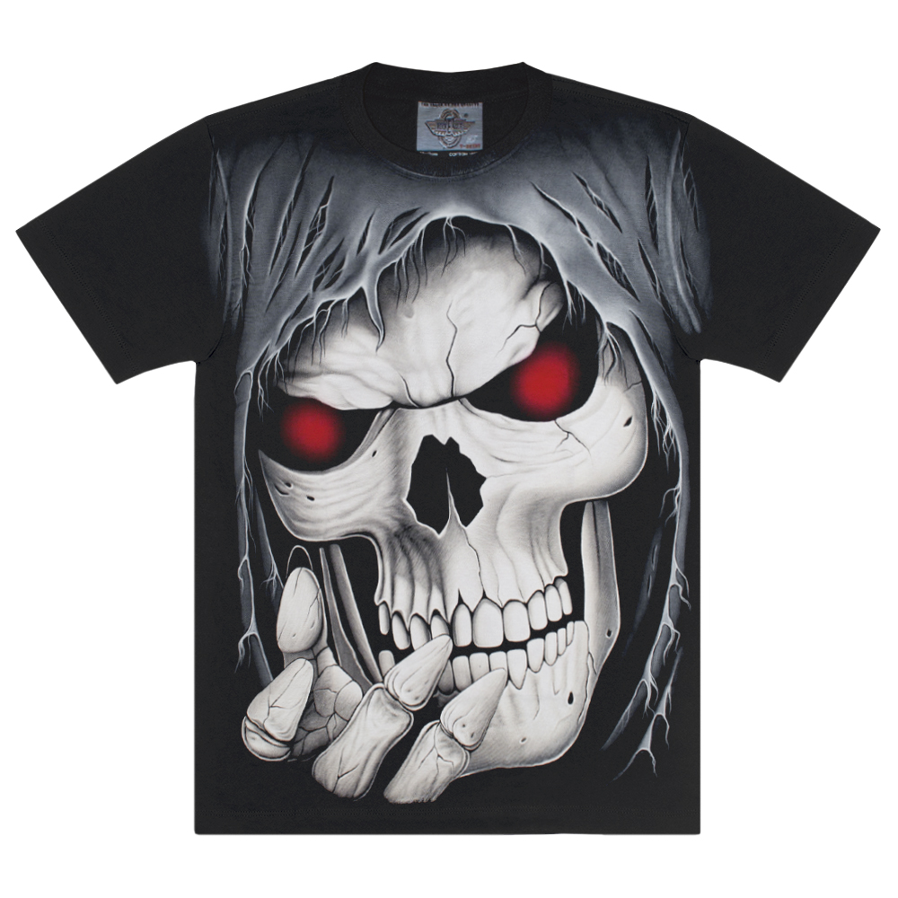 Футболка Череп у каптурі з червоними очіма (Rock Eagle, Total t-shirt)
