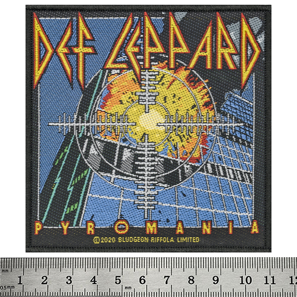 Нашивка ткана DEF LEPPARD - PYROMANIA (ofp-351)