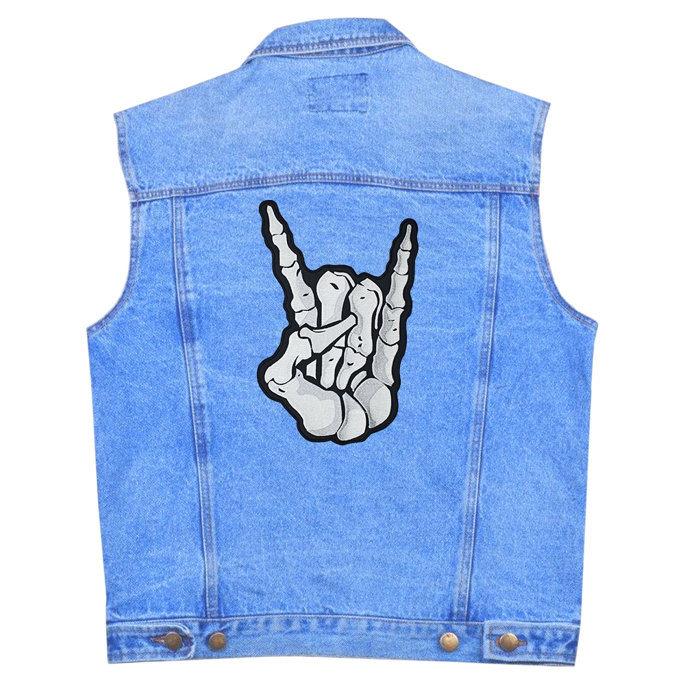 Нашивка термо Skeleton Sign of the Horns наспинна (thps-073) Нашивка термо Skeleton Sign of the Horns наспинна (thps-073)