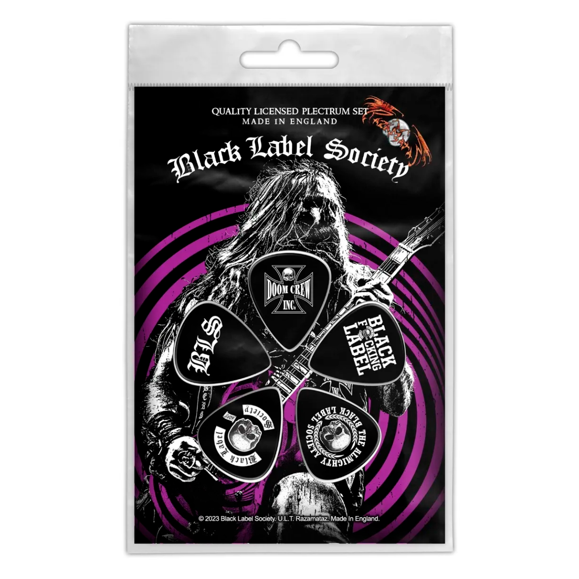 Подарунковий набір медіаторів BLACK LABEL SOCIETY - ZAKK WYLDE (mol-032)