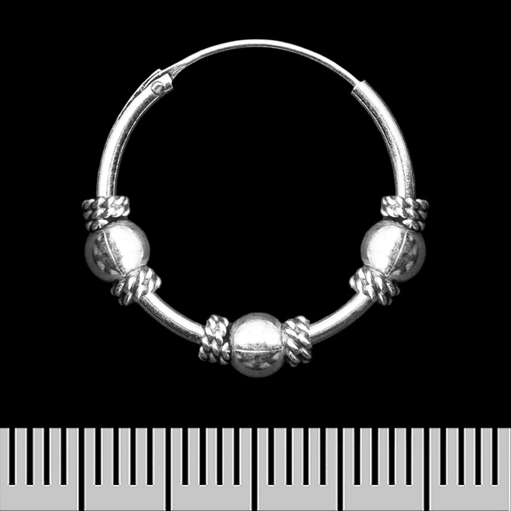 Сережка, кільце з візерунком (eas-185)