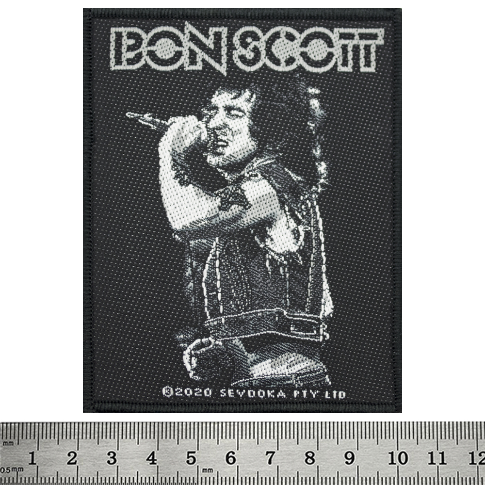 Нашивка ткана BON SCOTT - BON SCOTT (ofp-244)