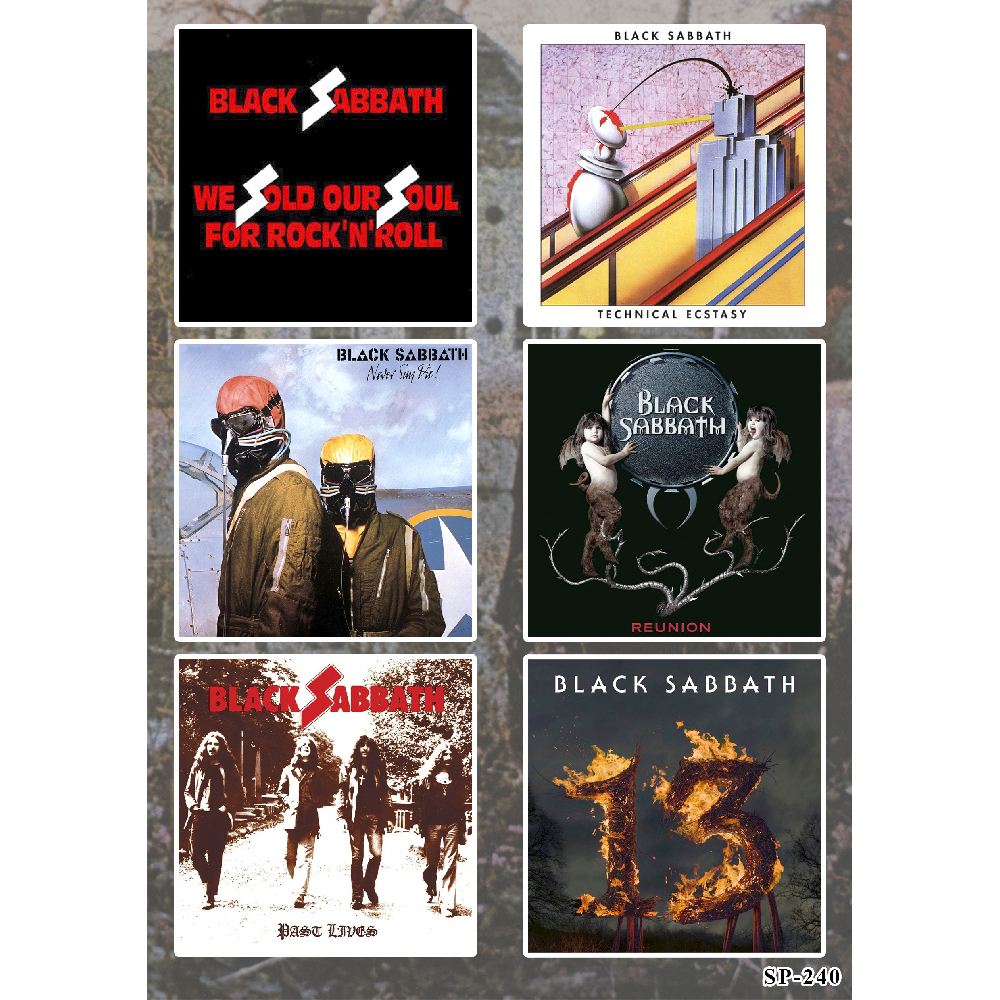 Стікерпак Black Sabbath (album covers 1976-2013) SP-240