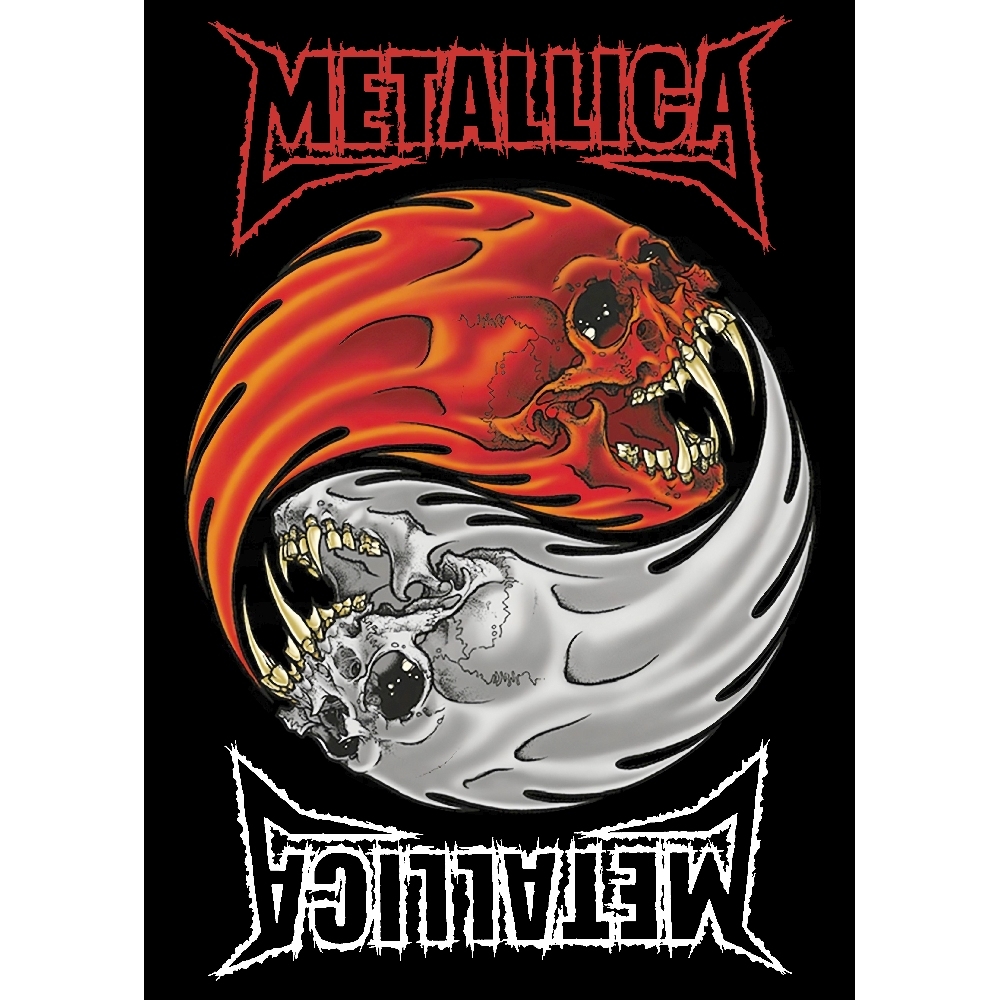Плакат Metallica (Yin Yang skull)
