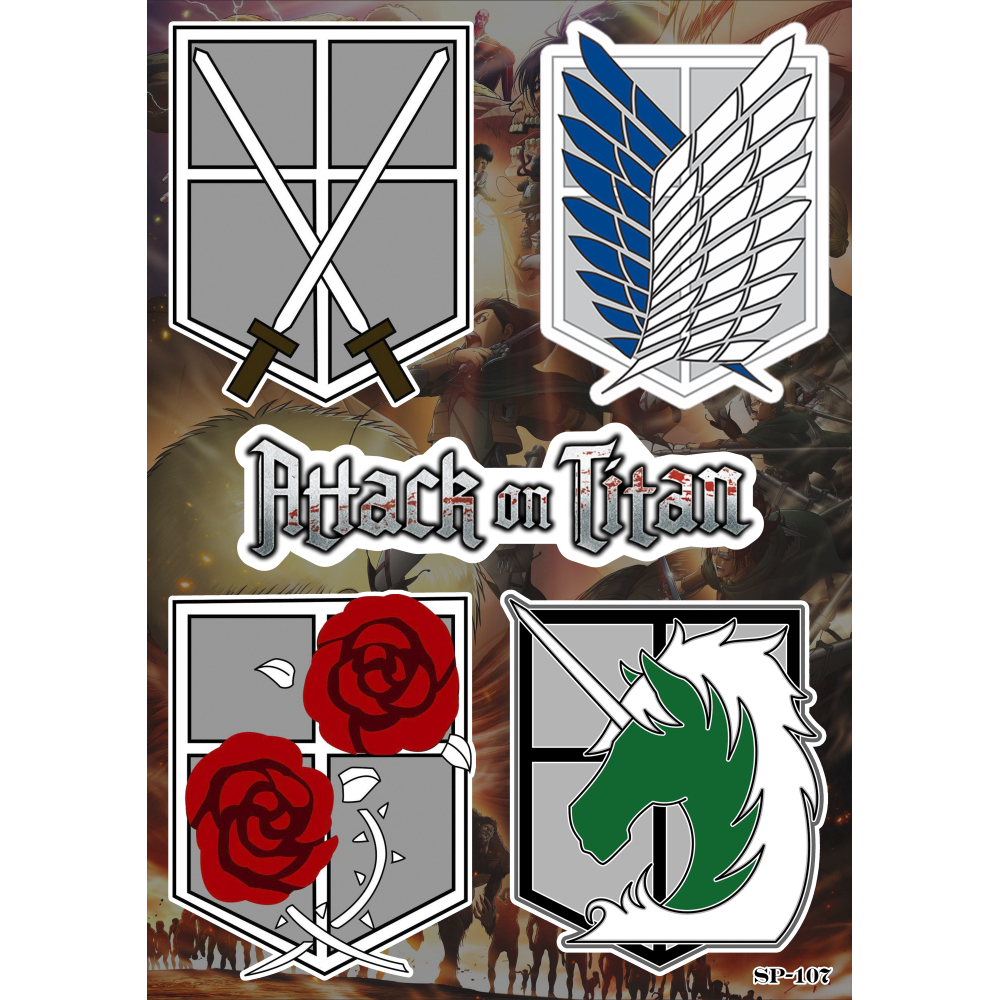 Стикерпак Attack On Titan (logos) SP-107