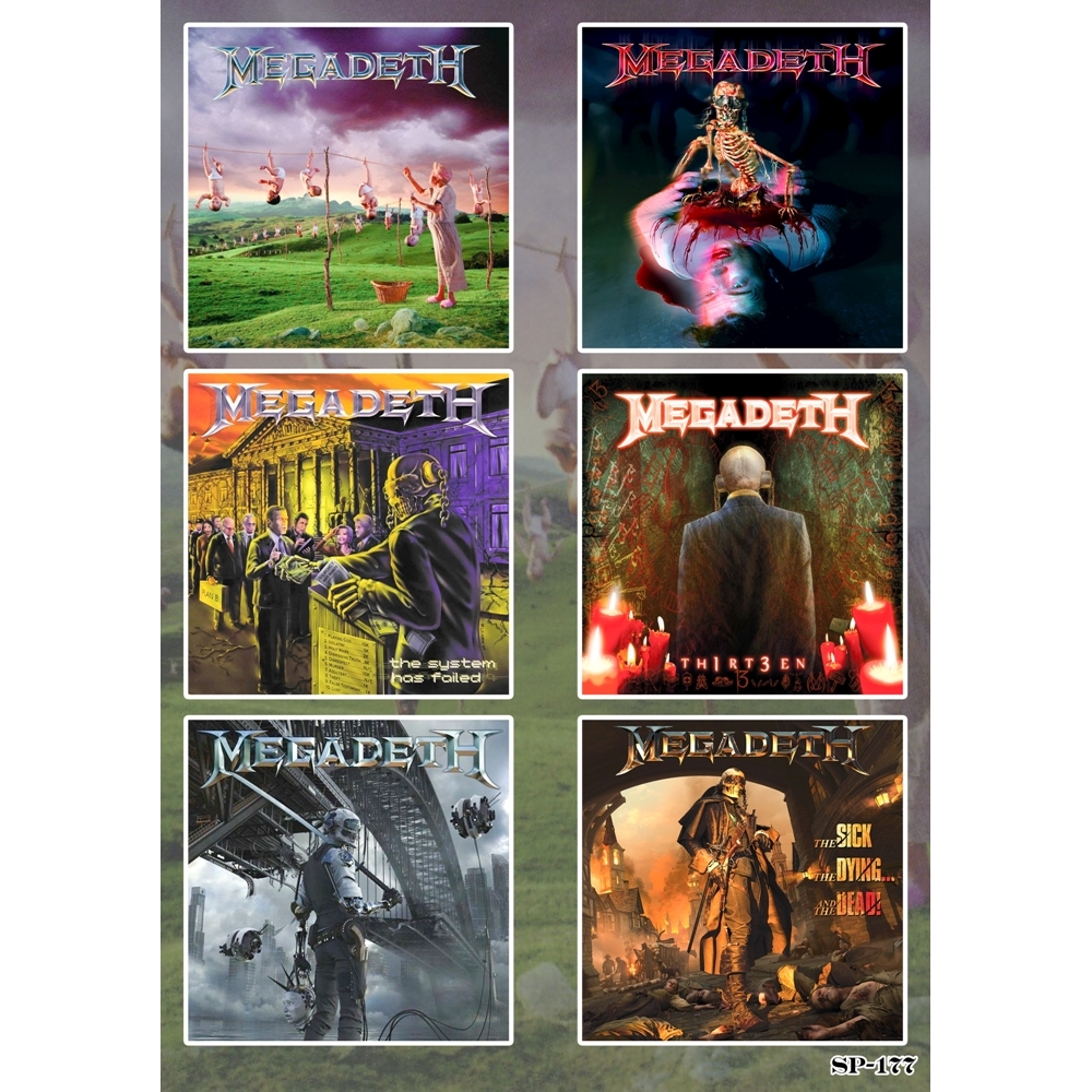 Стікерпак Megadeth (album covers) 2 SP-177