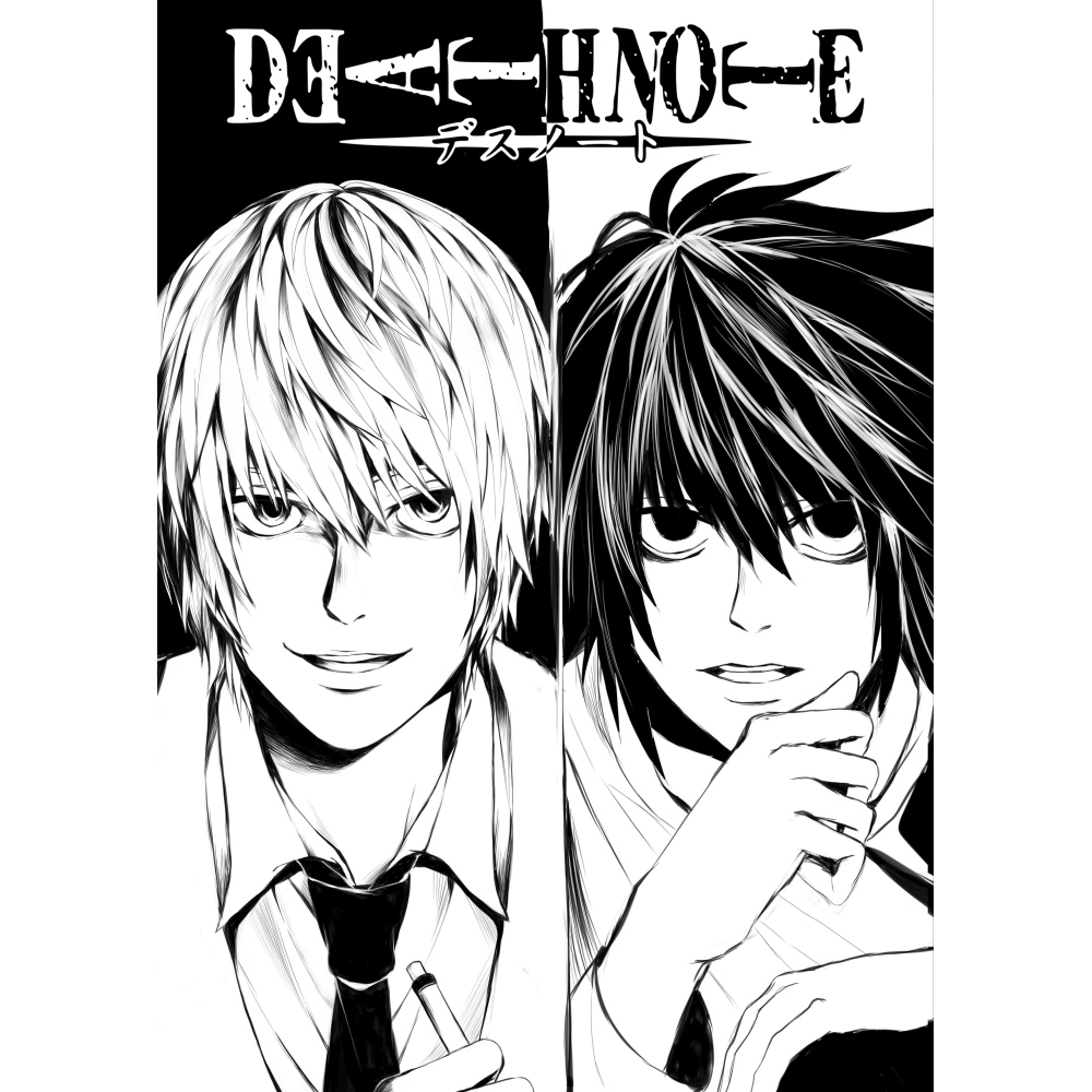 Плакат Death Note (black and white) Плакат Death Note (black and white)