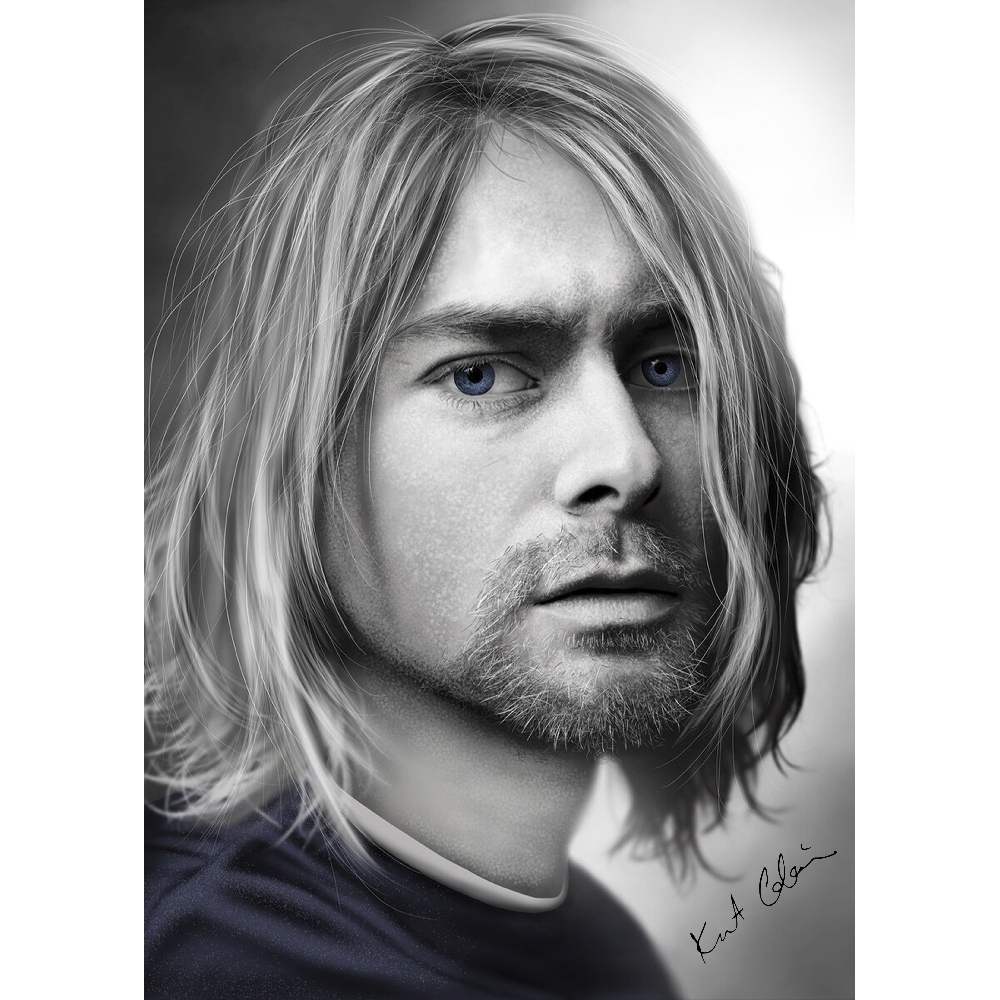Плакат Nirvana (Kurt Cobain - blue eyes) Плакат Nirvana (Kurt Cobain - blue eyes)