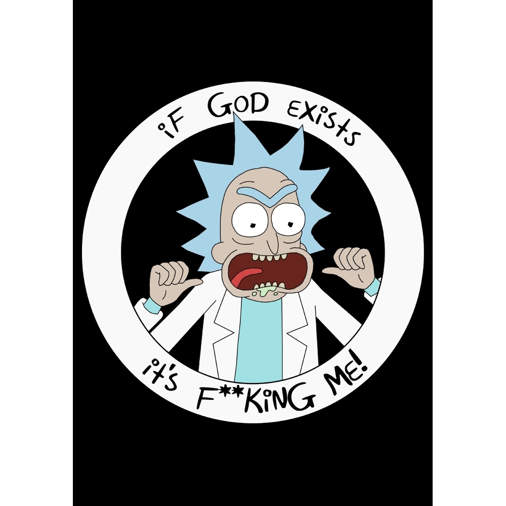 Плакат Rick and Morty (Rick is God) Плакат Rick and Morty (Rick is God)