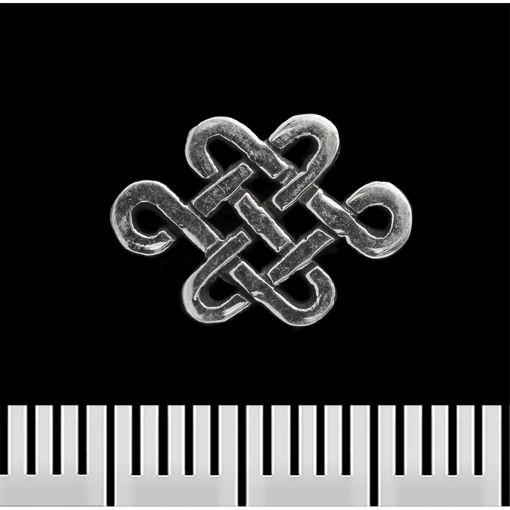 Серьга-гвоздик Кельтский узор (серебро, 925 проба) (st-027)