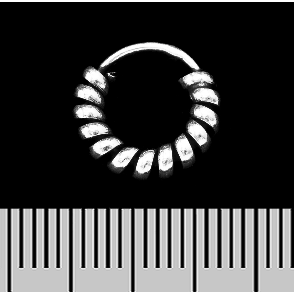 Серьга с плетеным узором (серебро 925 проба) (eas-085)