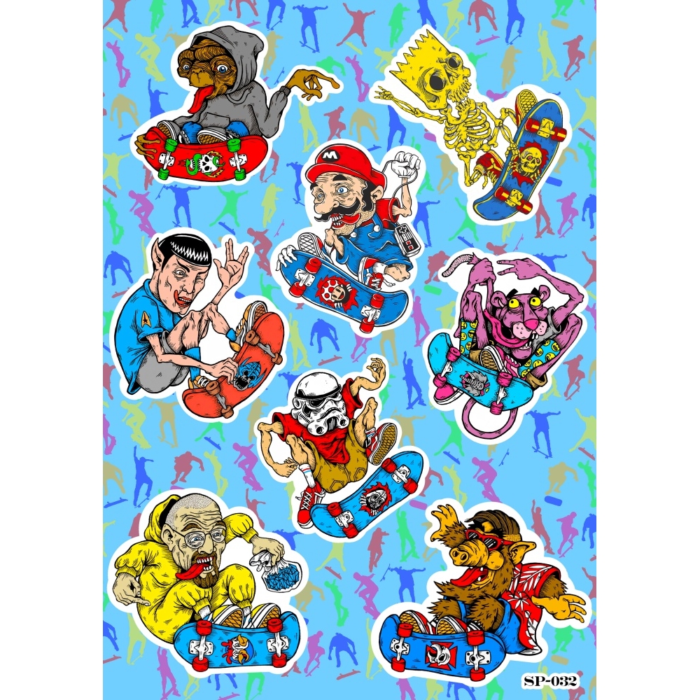 Стикерпак Skateboarding  SP-032