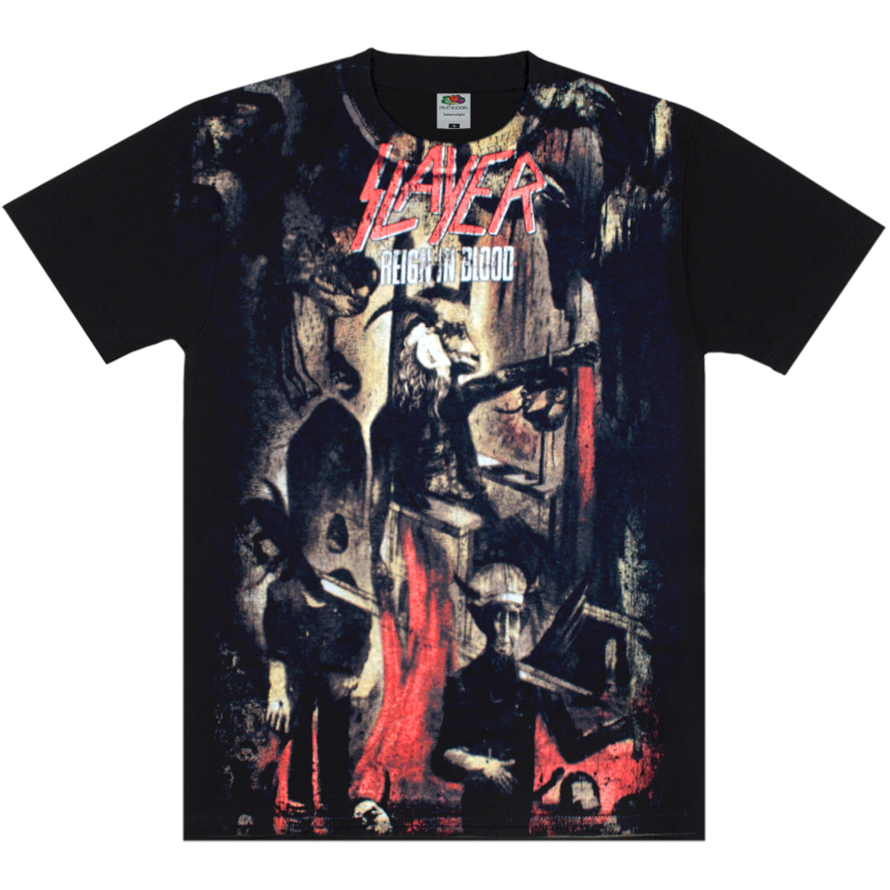Футболка Full print Slayer "Reign In Blood" (black t-shirt) (EU-P)