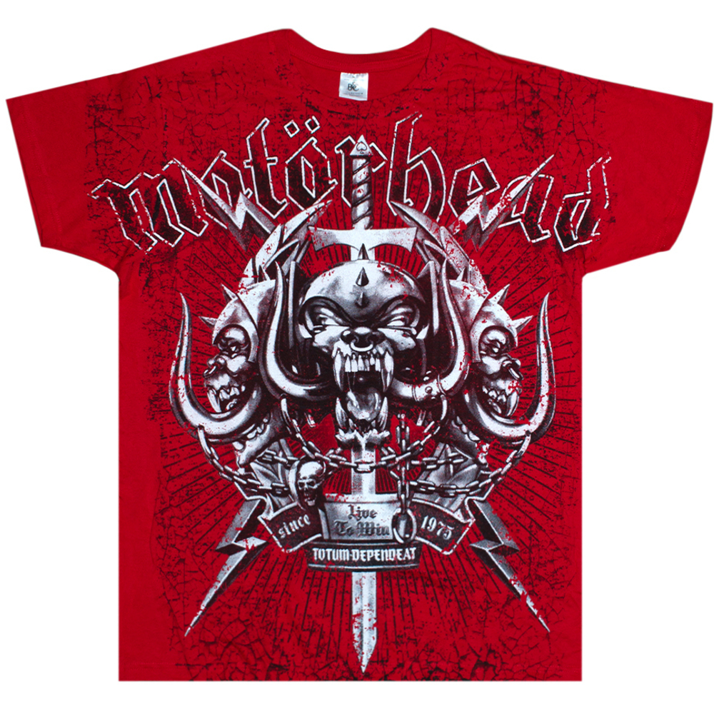 Футболка Full print Motorhead "Stage Fright" (red t-shirt) EU