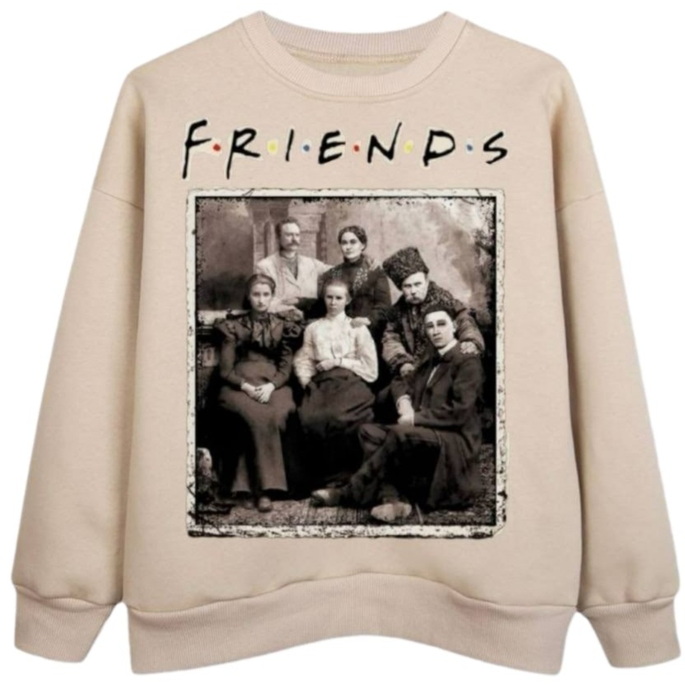 Бежевий світшот Urbanist - Друзі-поети (оверсайз) Бежевий світшот Urbanist - Друзі-поети (оверсайз)