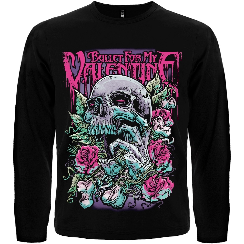 Футболка с длинным рукавом Bullet For My Valentine (skull and roses) Футболка с длинным рукавом Bullet For My Valentine (skull and roses)